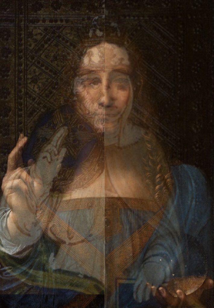 The Salvator Mundi with Overlay 1 – Cafe De L’Etrange